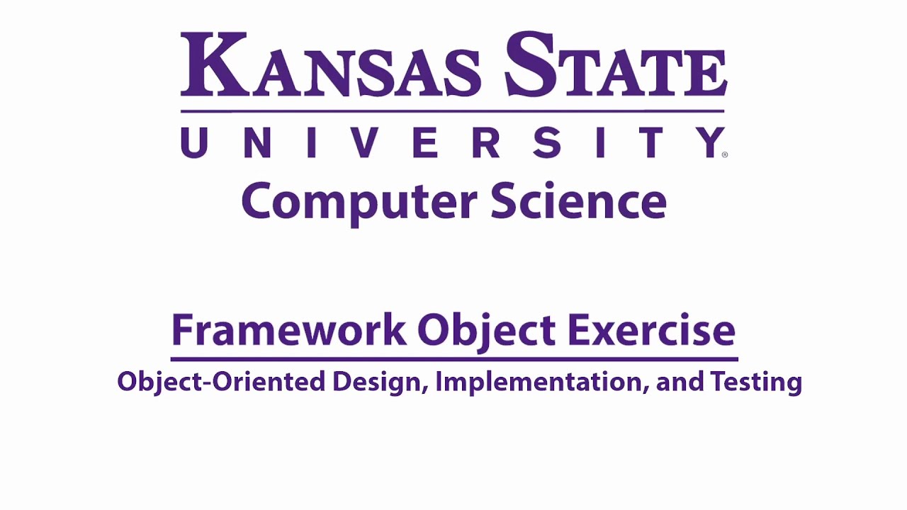 Framework Object Exercise