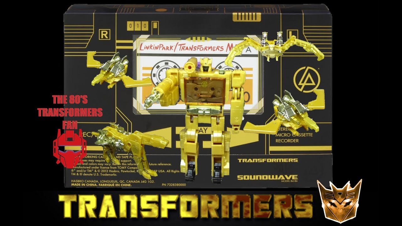 Transformers G1 Linkin Park Soundwave Toy Review
