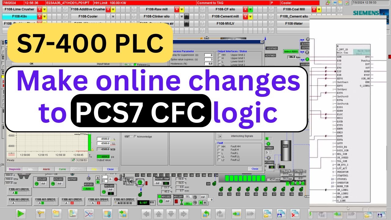 How to make online changes to CFC logic - S7-400 PLC program | SIMATIC PCS7