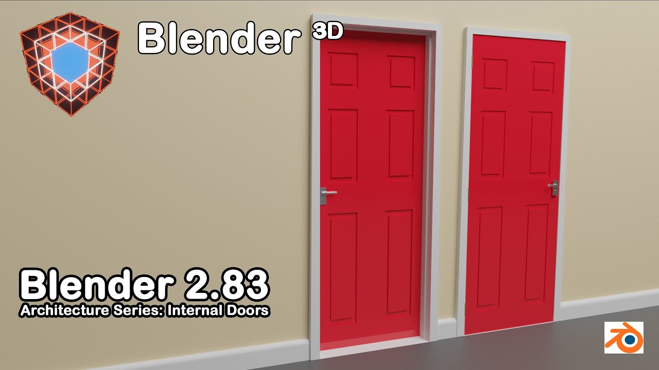 Blender 3D Architecture - Internal Doors