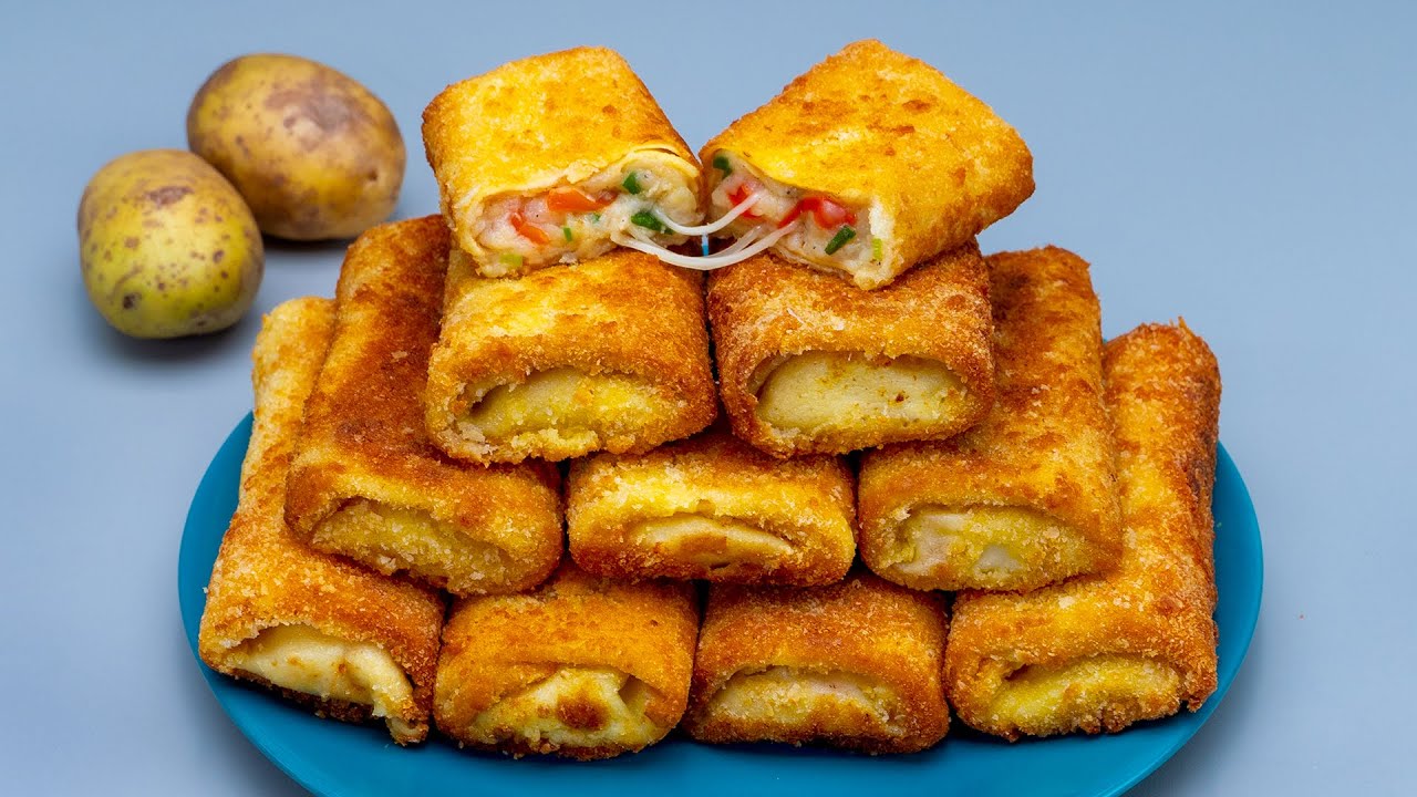 3 cartofi si aperitivul e gata! Clatite umplute, perfecte pentru orice eveniment