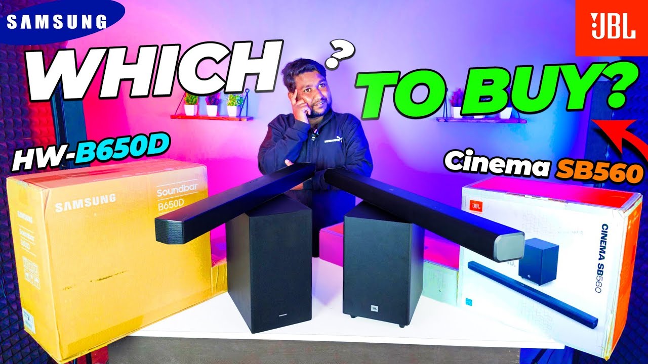 Jbl Cinema SB560/550 vs Samsung HW-B650D Soundbar | Detail Comparison  | Best Soundbar Under 20k