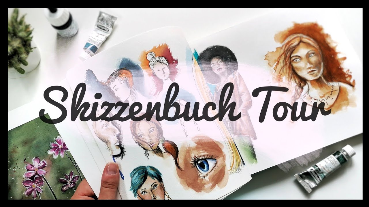 SKIZZENBUCH TOUR #9 • Februar bis Juni 2022 • Landschaften, Tiere, Farben mischen & mehr