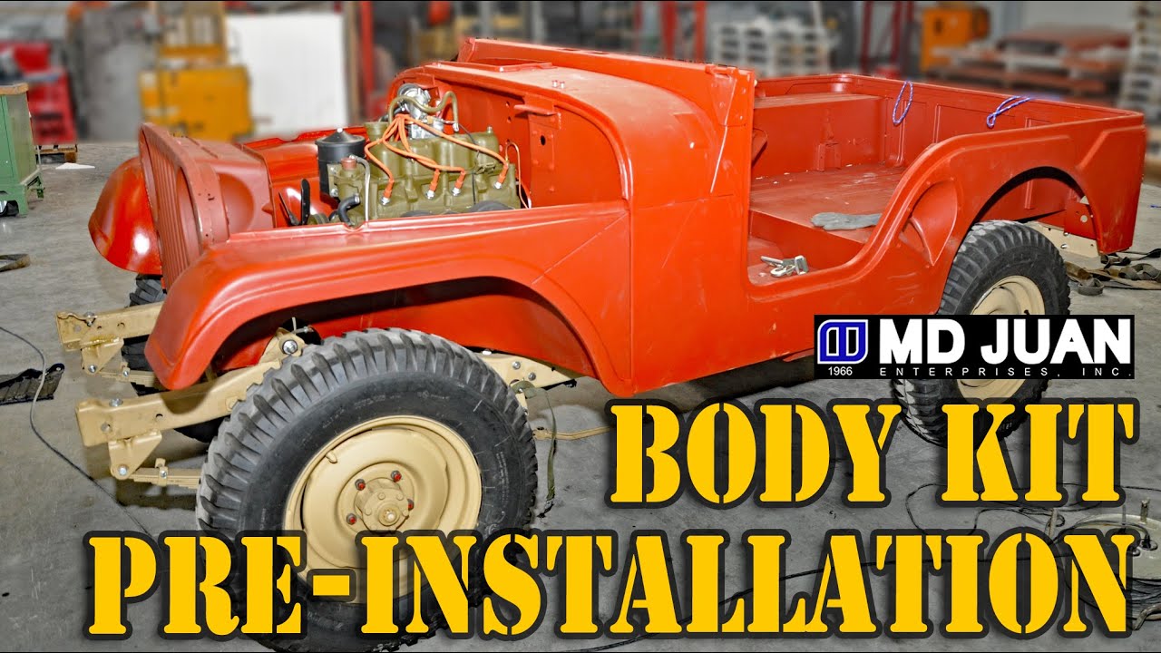 Restore your Willys Jeep | PRE-INSTALLATION MD JUAN Body Kit | M38A1
