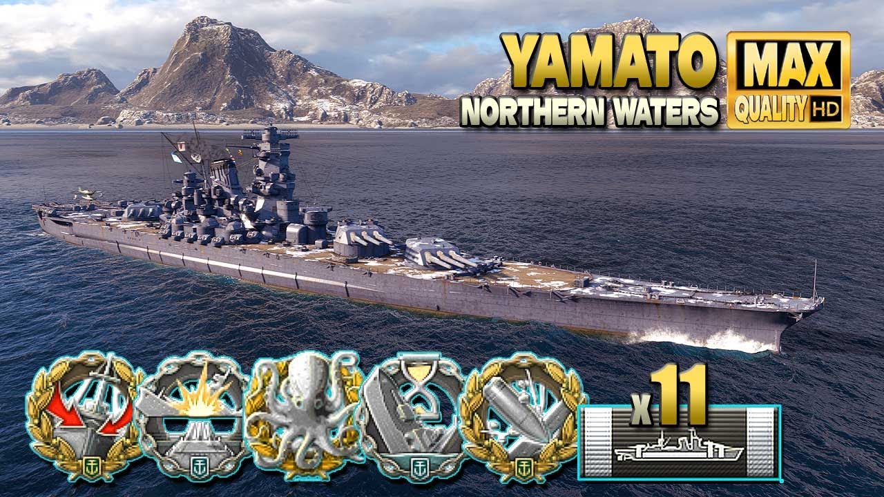 линкор Ямато: Огромные пощечины для врагов - World of Warships