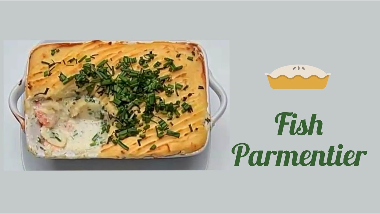 Fish pie with salmon, cod and prawns