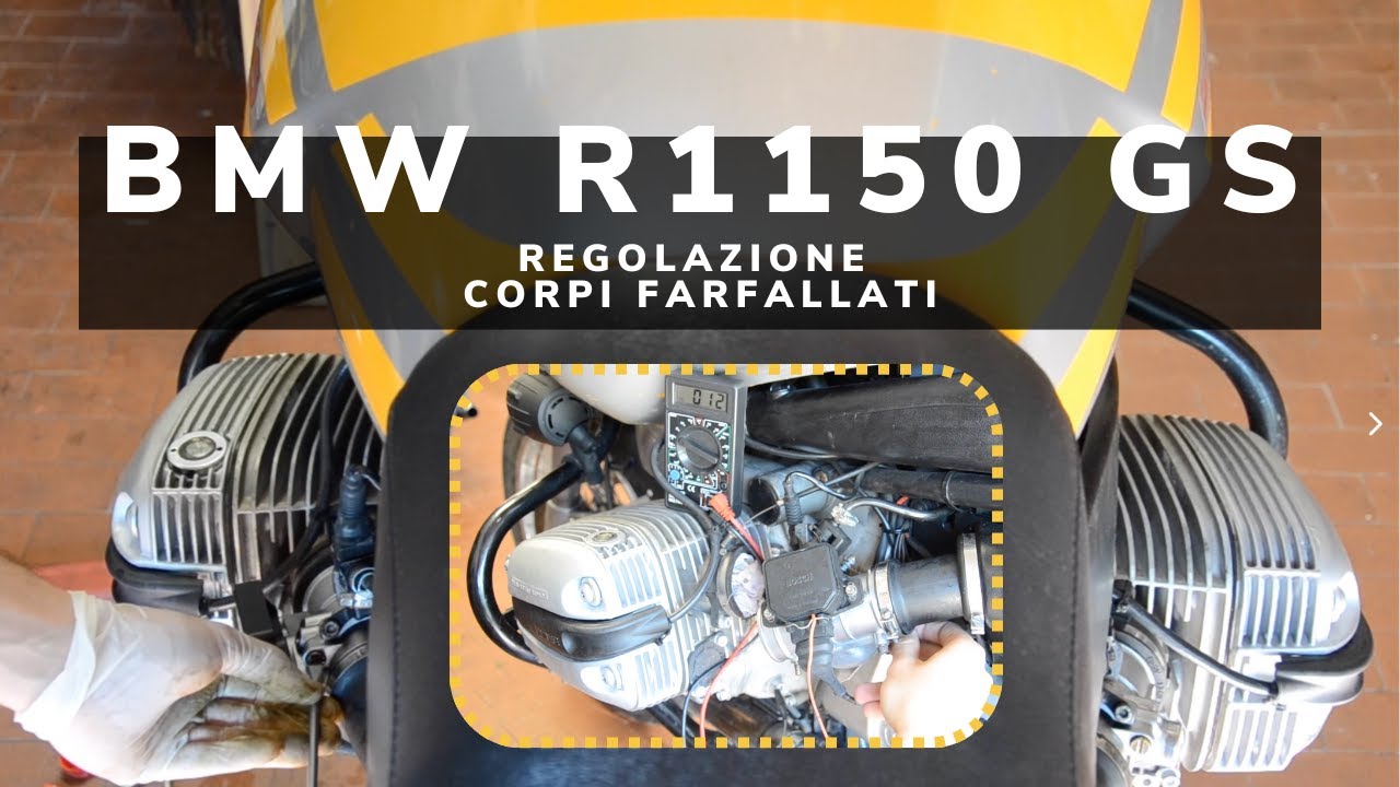 Rimonto e pareggio i corpi farfallati e regolo il TPS. Completamente revisionati. BMW 1150-1100 GS.
