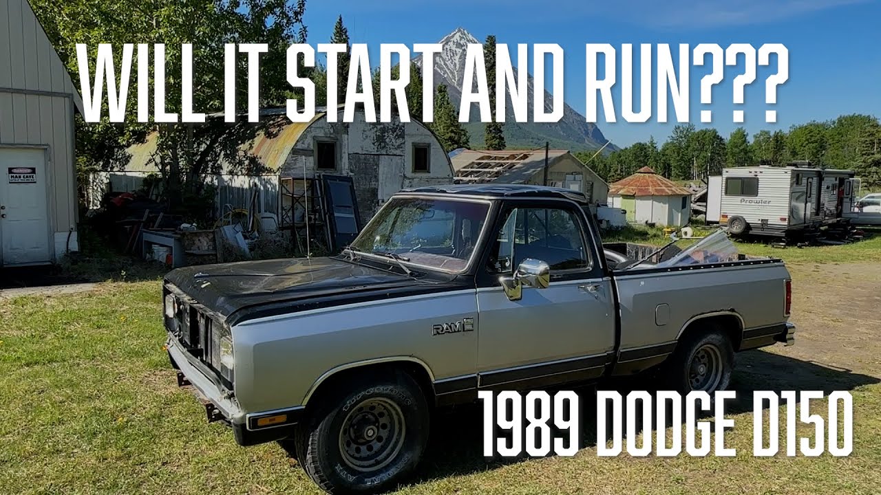 WILL IT START AND RUN??? 1989 Dodge D150 sat for 15 years...