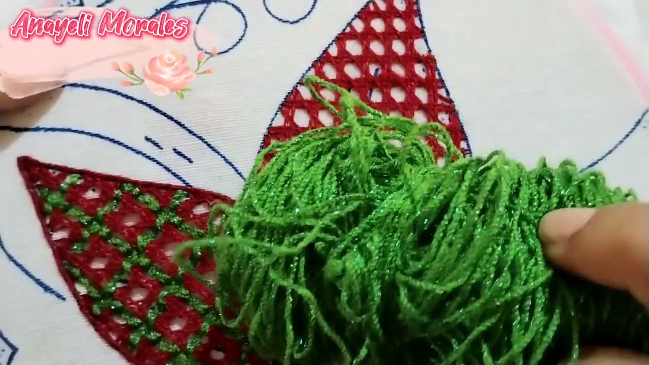 bordado fantasía nochebuena