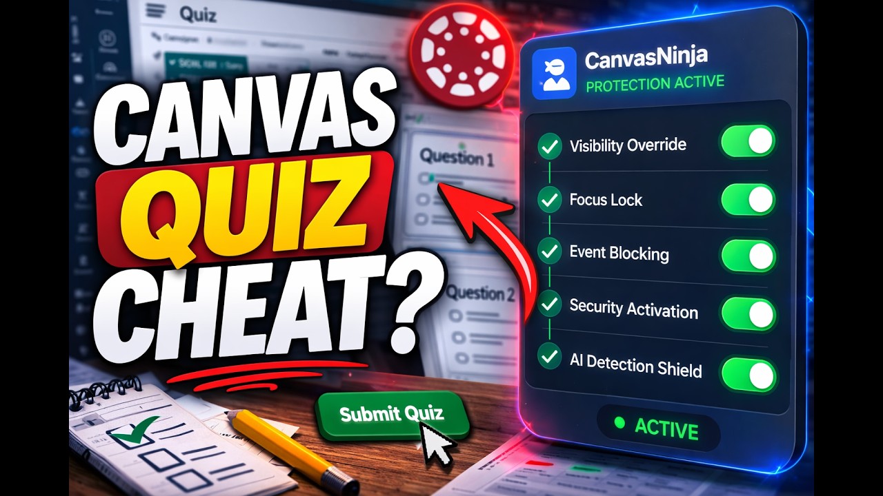 How To CHEAT On Canvas Tests & Quizzes (WORKING 2026)