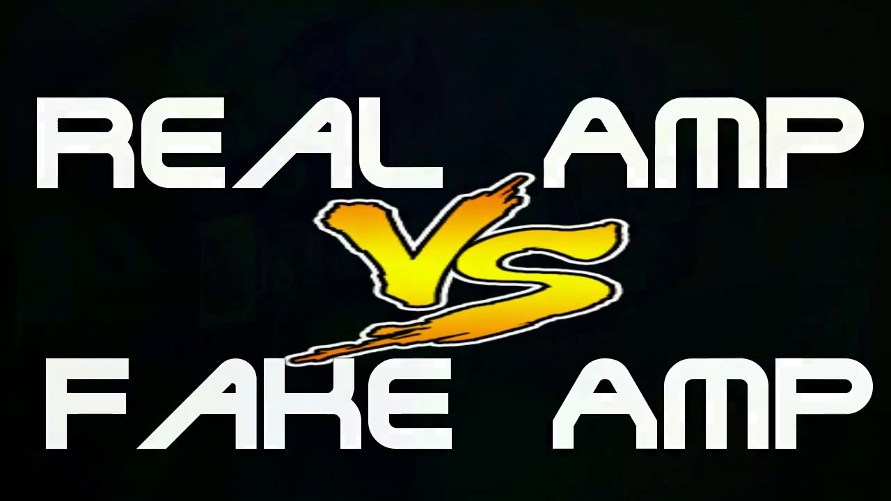 REAL Amp X FAKE Amp - CLEAN TONE
