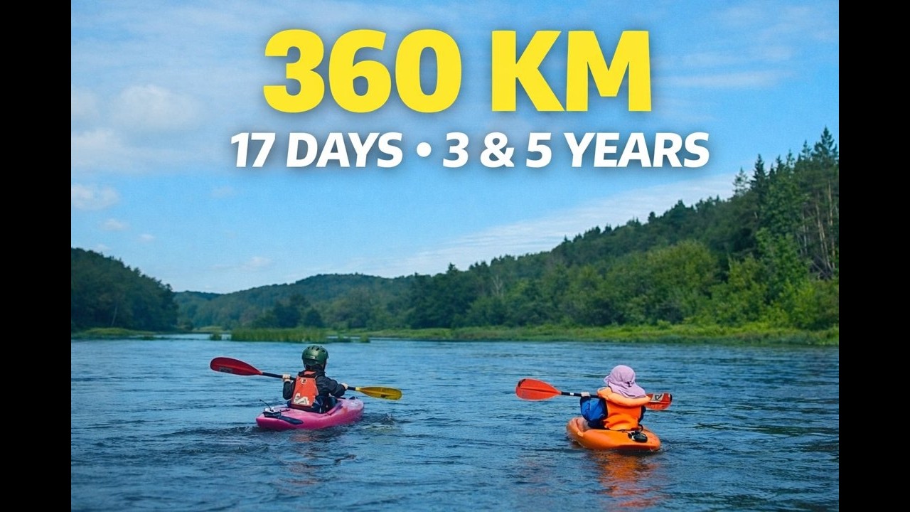 Wild Baltic Land – Mit 3 & 5 Jahren im Kajak | 16 Tage offline durch Litauen