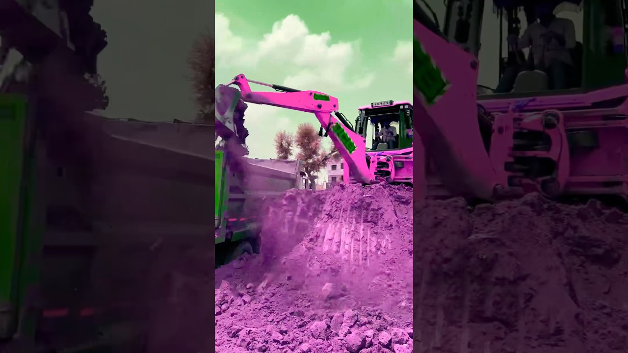 Jcb 3dx pink new model #jcb #jcb3dx #ytshort #shorts