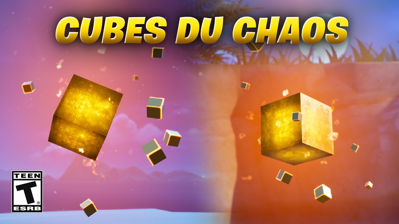 TROUVER ET R&Eacute;CUP&Eacute;RER TOUS LES CUBES DU CHAOS 🟨 GUIDE COMPLET EMPLACEMENT DE TOUS LES CUBES DU CHAOS