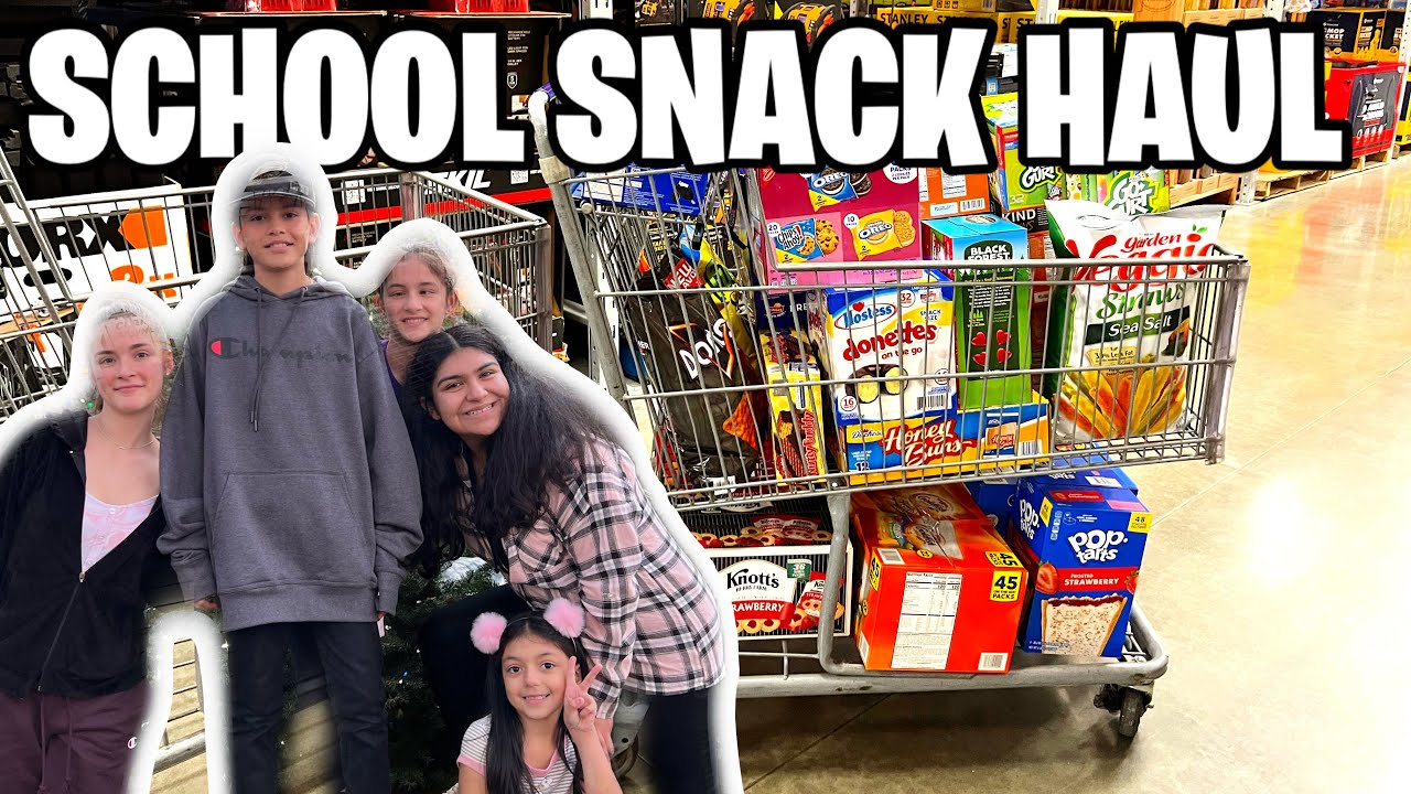 SHOPPING AT SAMS CLUB WITH 5 KIDS 🍴 LETTING THE KIDS CHOOSE SNACK FOOD! SAMS CLUB GROCERY HAUL 2023