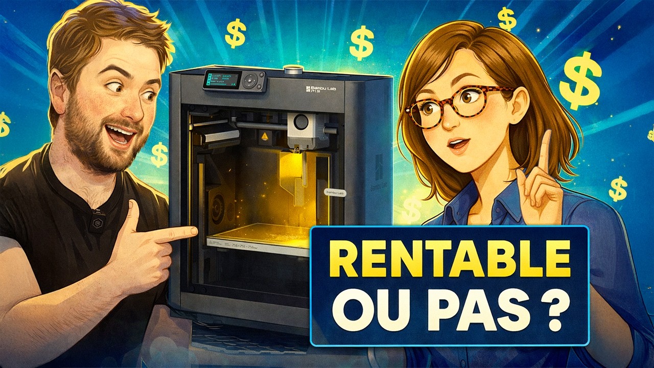 Bambu P1S comment gagner de l'argent? (première vidéo)