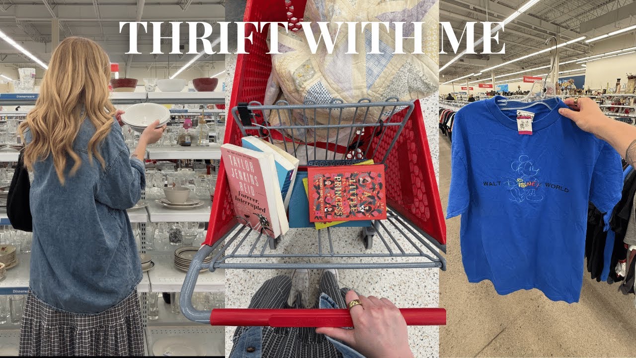 THRIFT WITH ME | home decor on a budget & thrift finds for Spring 💐🐣☀️