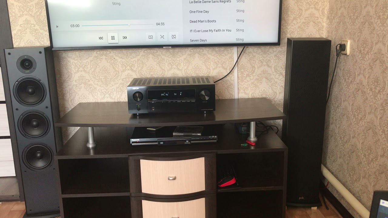 Denon AVR-x250bt и Polk Audio T50