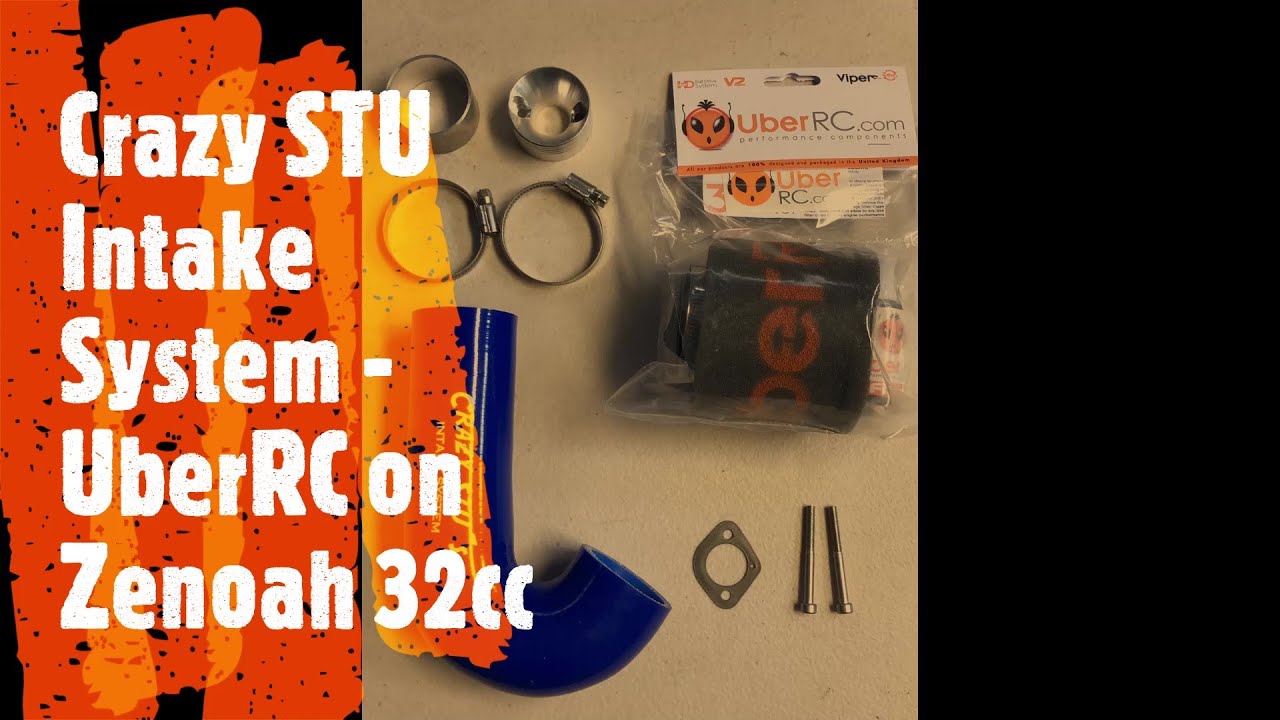 #CrazySTU Intake System - #UberRc on Zenoah 32cc