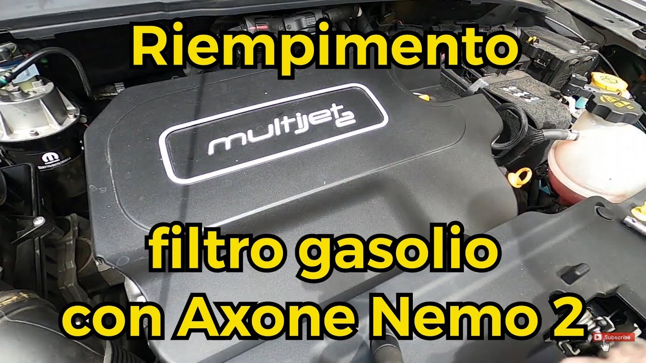 Sostituzione filtro gasolio Jeep Compass riempimento con Axone Nemo 2 TEXA