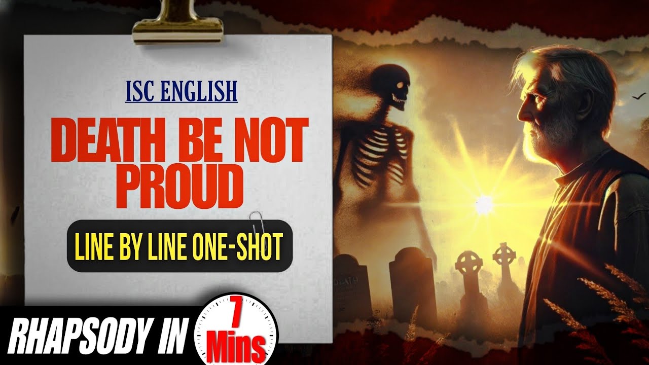 Death be not proud by John Donne in hindi | ISC English| Rhapsody | Class 12 | Bunkers' English
