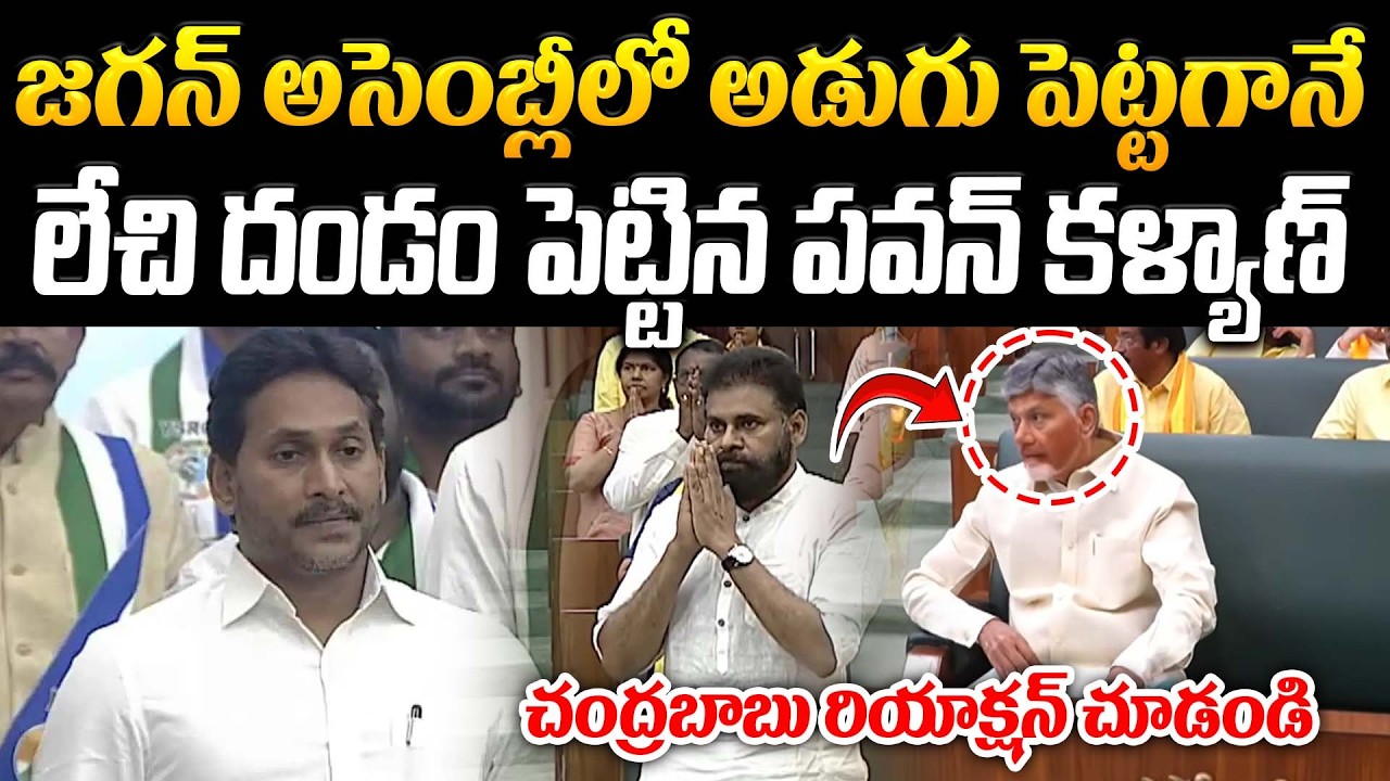 జగన్ అసెంబ్లీలో అడుగు పెట్టగానే లేచి దండంపెట్టిన పవన్ కళ్యాణ్ | Jagan In Assembly |@Prajakartavyam