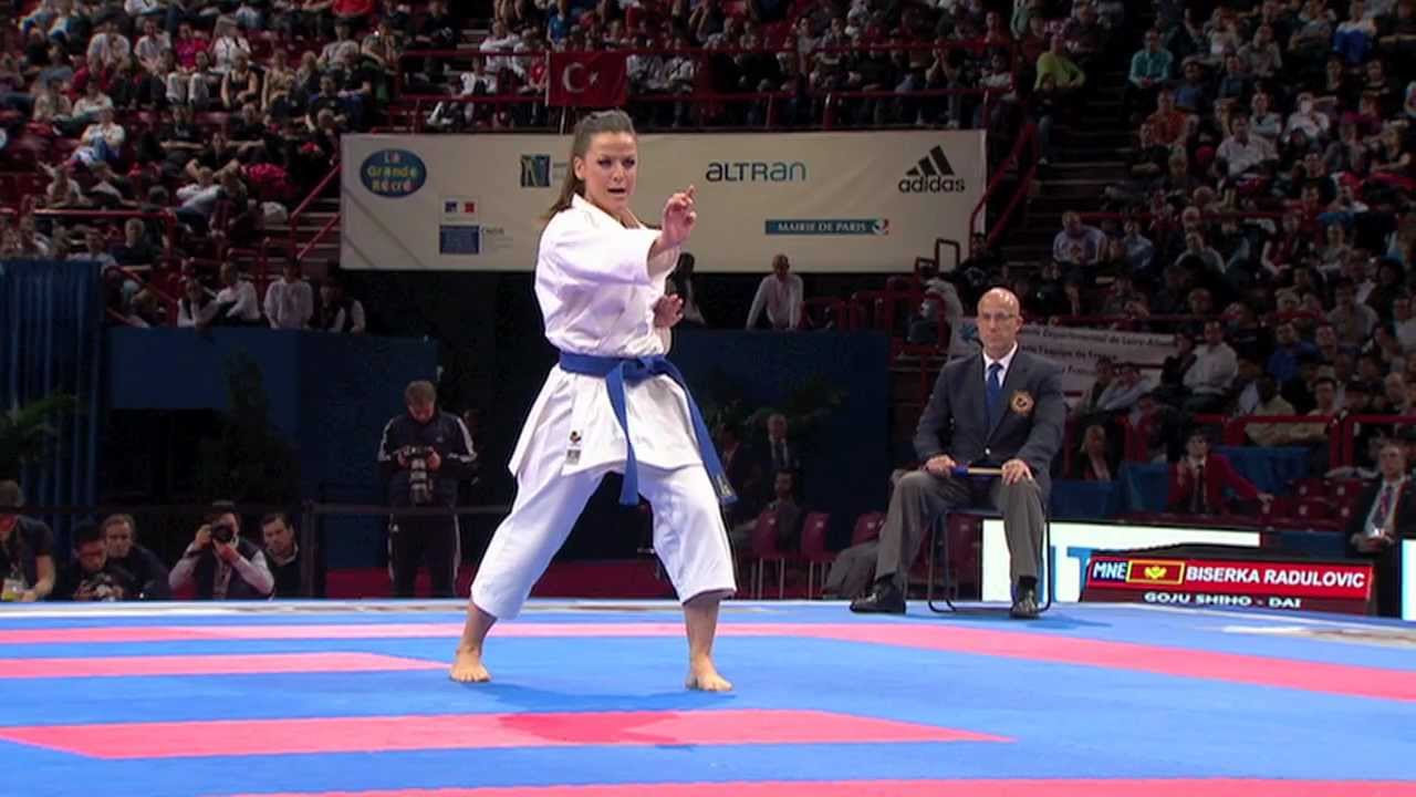 Yaiza Martin Abello vs Biserka Radulovic. Bronze Female Individual Kata. WKF Championships 2012