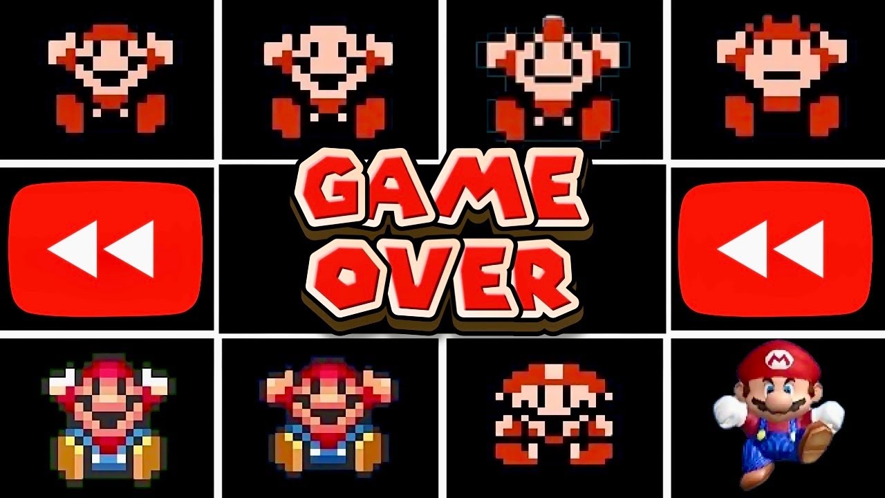 ⏪REVERSE Evolution of Super Mario Bros. 3 GAME OVER Screens [Hacks + Official]