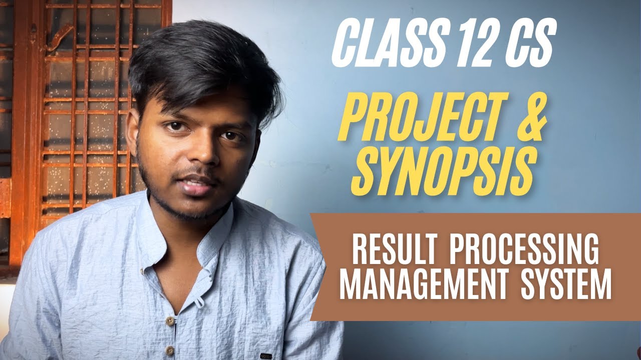 School Result Processing System in Python with MySQL | Project & Synopsis Class 12 CS