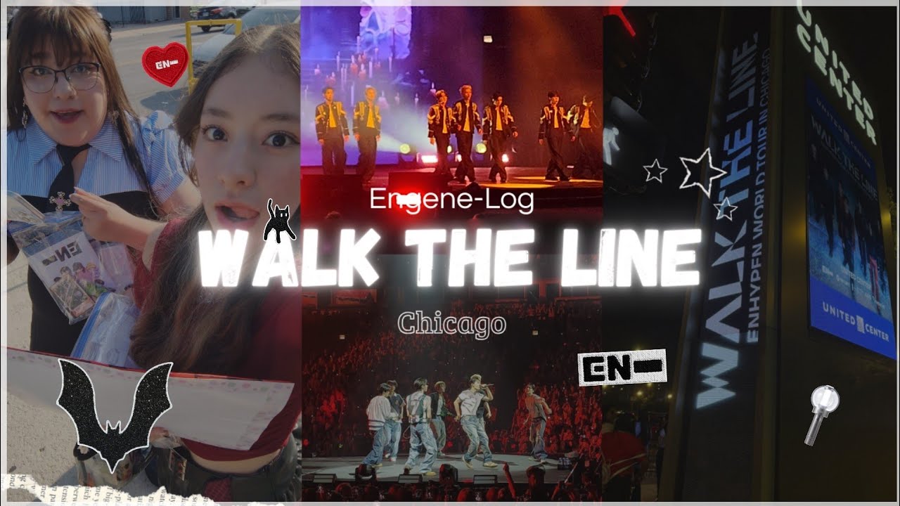 [ENGENE-LOG] WALK THE LINE EN CHICAGO 🦇 Interacciones, Freebies, y MUCHOS gritos | Leslie Sarahi