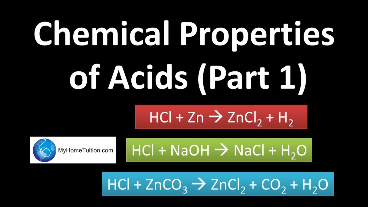 Chemical Properties of Acids - Part 1 | Acids and Bases