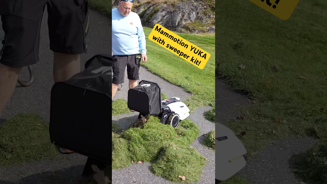 Mammotion YUKA 1500 with automatic grass collector! #youtubecreatorcommunity #robot #lawnmower
