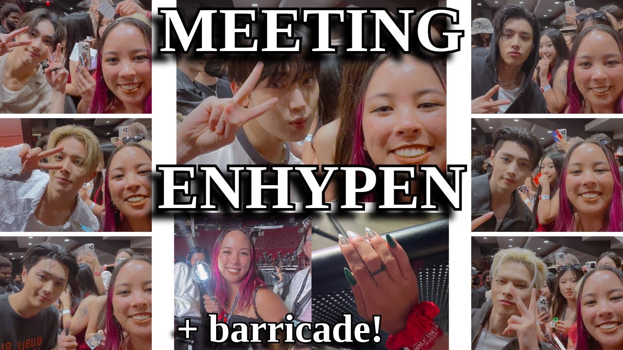 Barricade + Talking with Sunoo in Korean | MEETING ENHYPEN VLOG (VIP 1 Walk the Line Tour Houston)