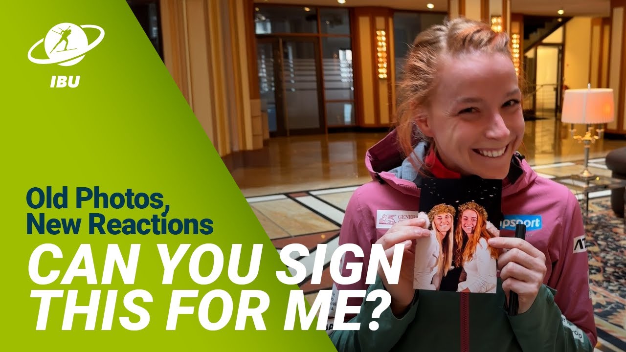 Biathletes React to Old Photos of Theirs