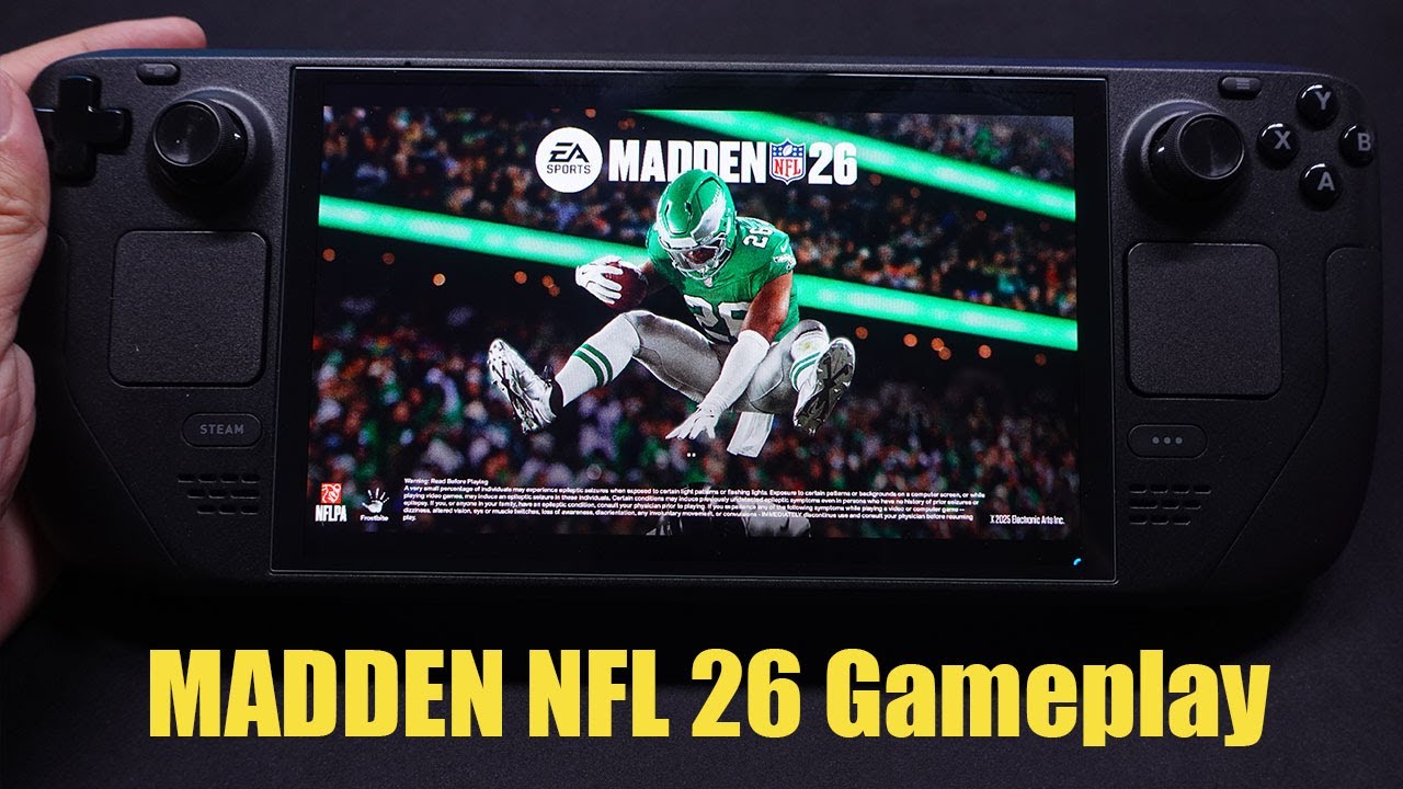 EA Sports Madden NFL 26 Gameplay on Steam Deck Oled