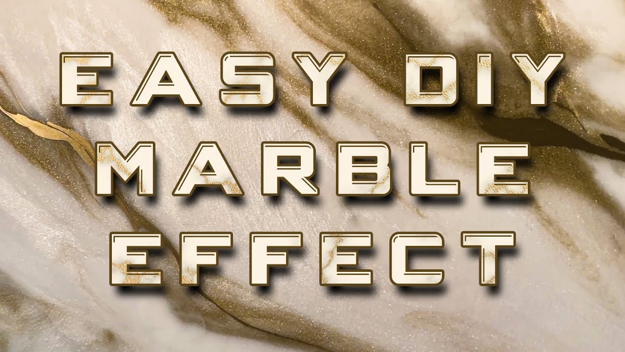 Quick & Easy Antique White Gold Marble Effect With Resin (Tutorial)