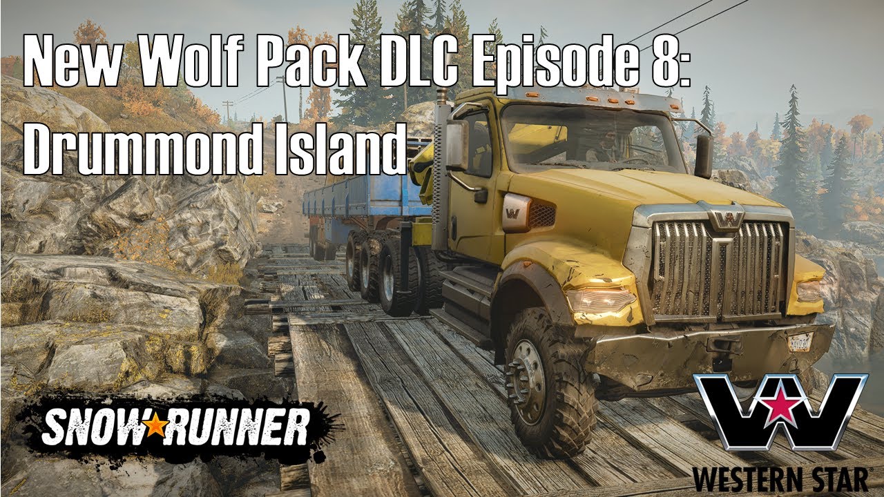 SnowRunner Western Star DLC: First time on Drummond Island, Harbor Delivery Contract, & Truck Jumps