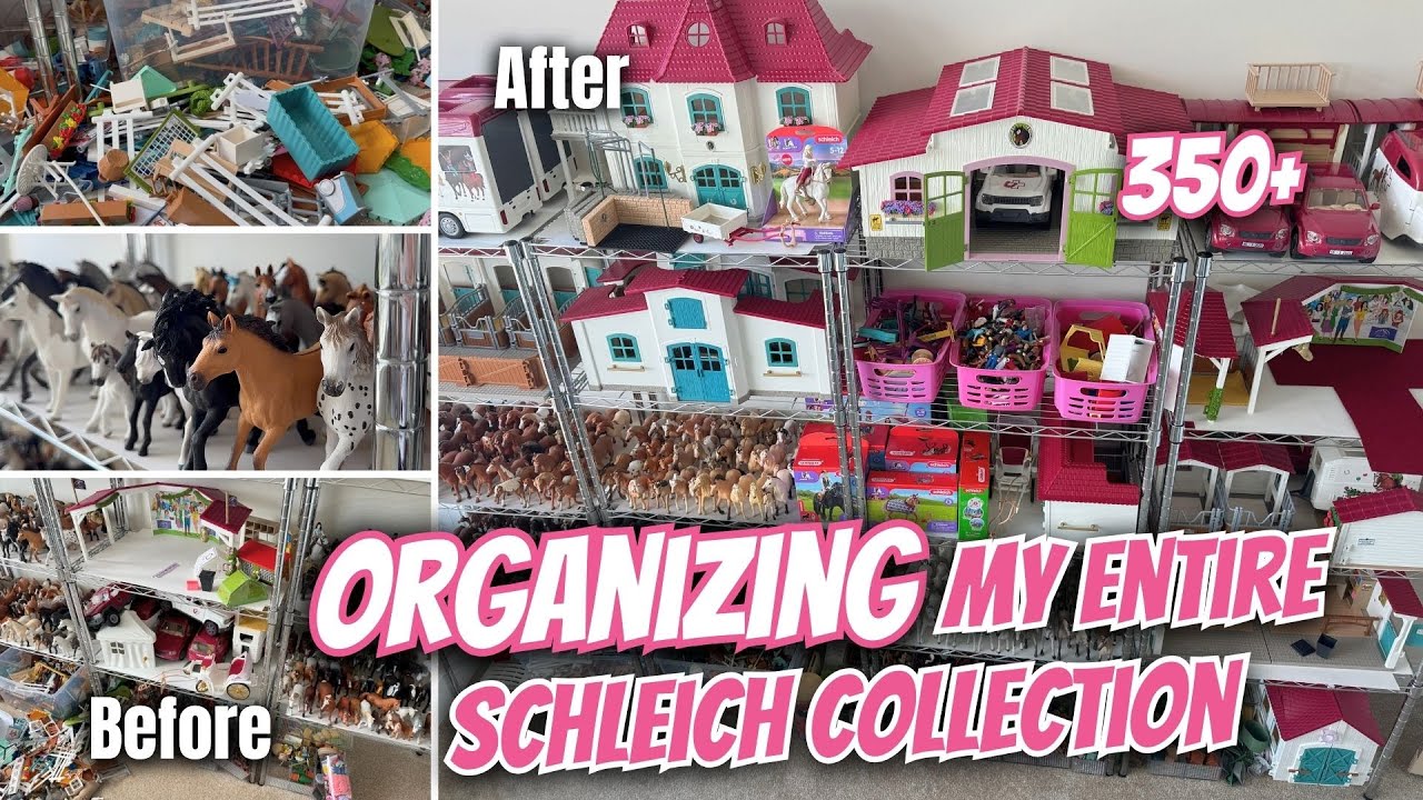 Organizing My MASSIVE Schleich Collection! 😱💕😍