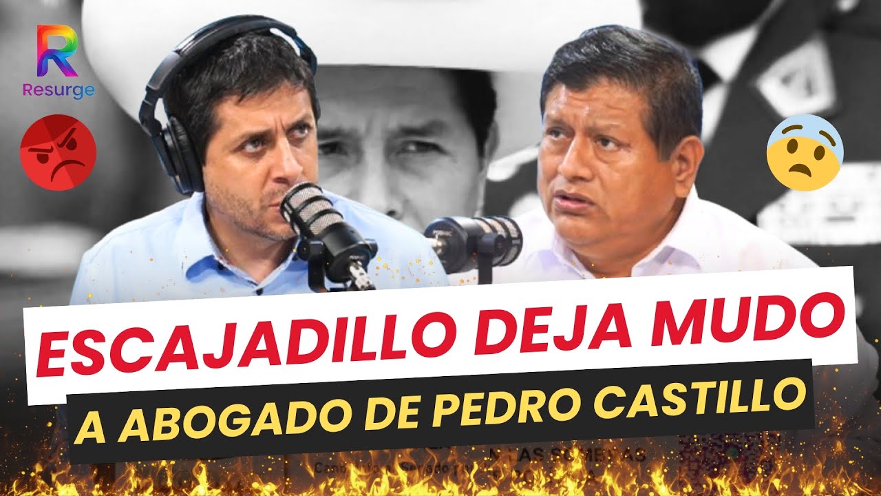 🔥 A WALTER AYALA SE LE QUEDA LA LENGUA ATRAGANTADA CUANDO ESCAJADILLO LE PREGUNTA POR PEDRO CASTILLO