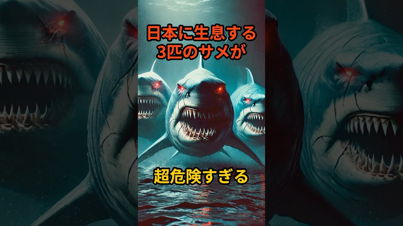 日本に生息する3匹のサメが超危険すぎる #雑学 #動物 #サメ