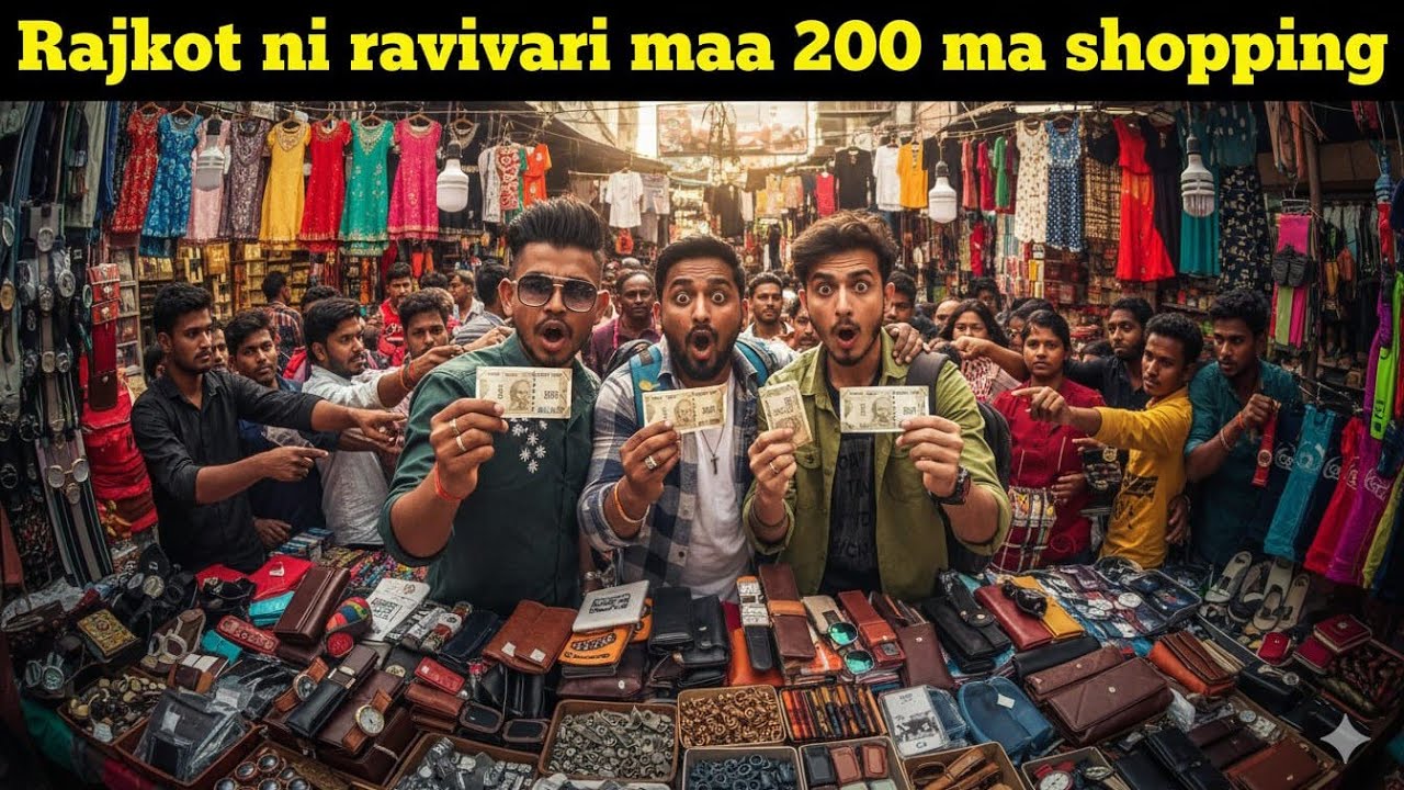 Rajkot ni Ravi vari maa  200Rs.maa 😨shopping #rajkot #chorbazar #ravivari #vlog 