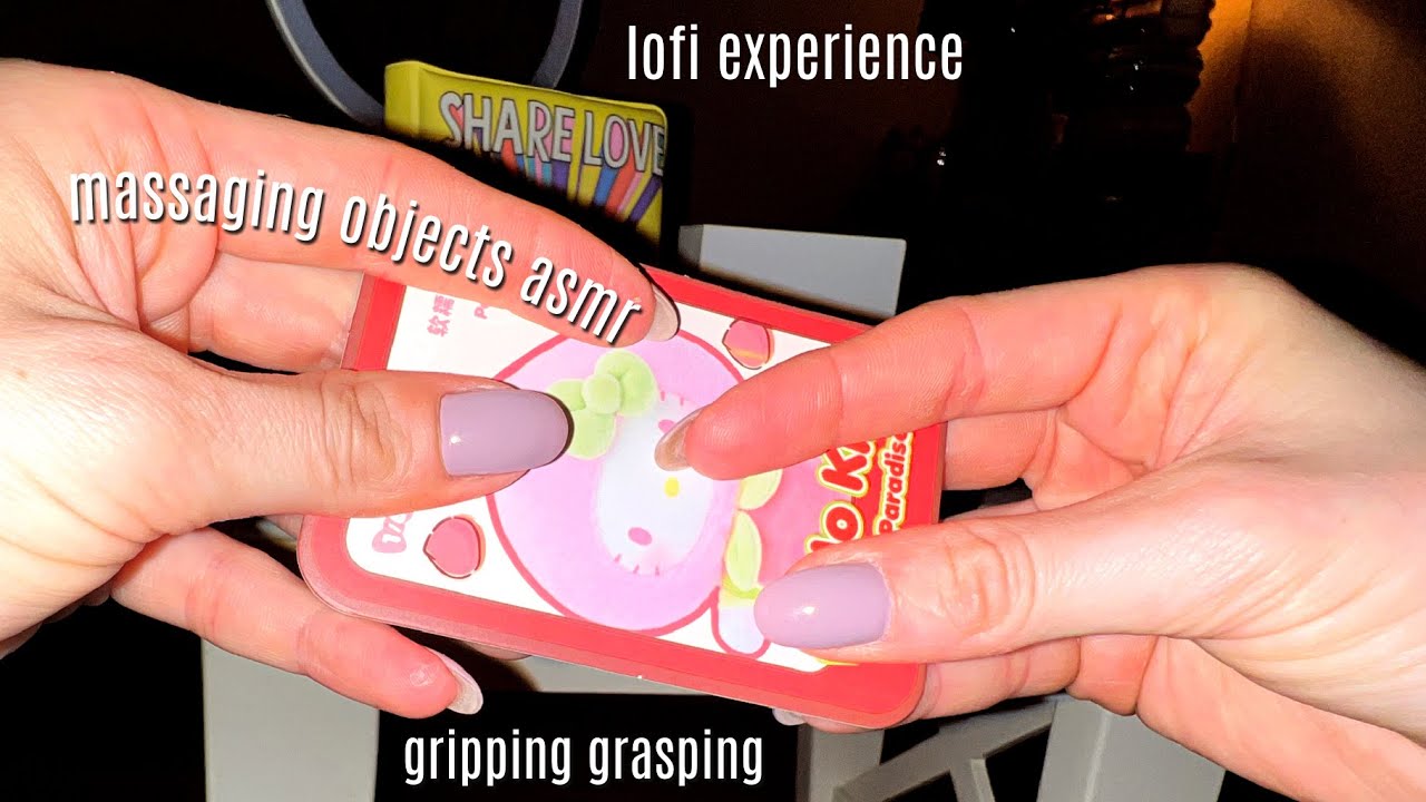 💆‍♀️ massaging grippy objects asmr (@whispersoft inspired) lofi — no talking ~ gentle/varied ✨✨