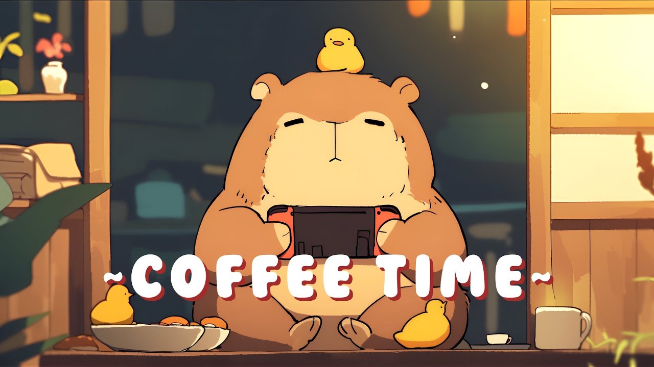 Capybara Lofi Zone | Chill Jazz Beats to Relax/Study 🎵 | High Quality