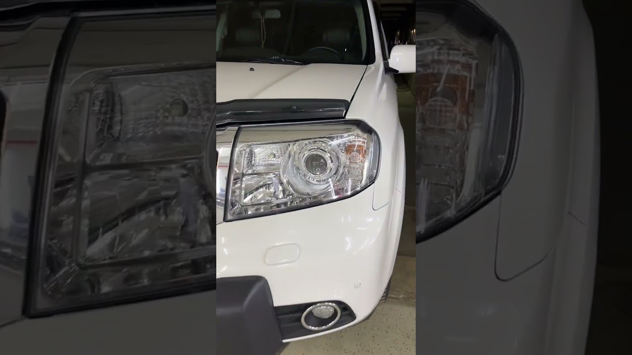 Honda Pilot установка светодиодных линз Technik Division 3
