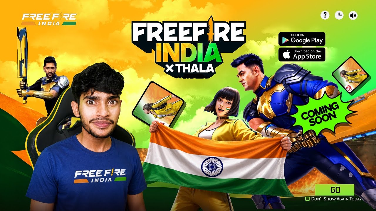 MSD THALA x FREE FIRE INDIA 🇮🇳 