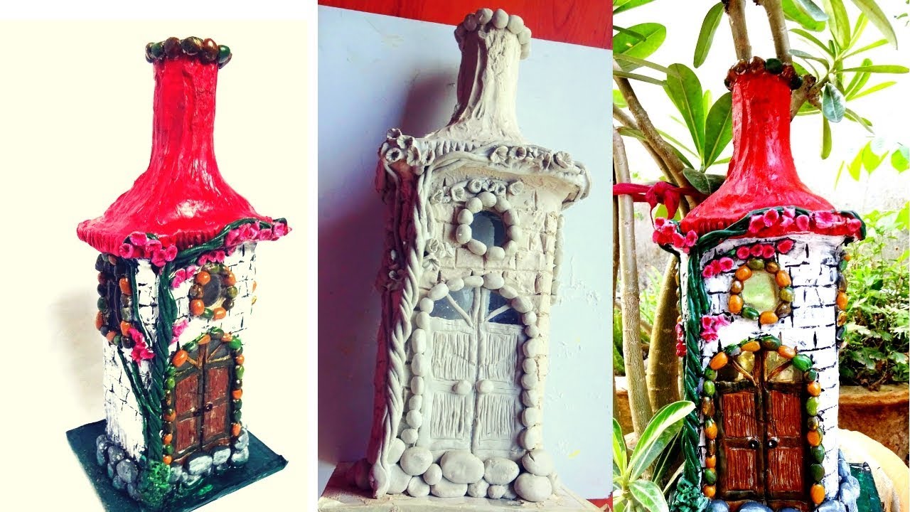 Glass Bottle Craft /Glass Bottle Gardening Ideas