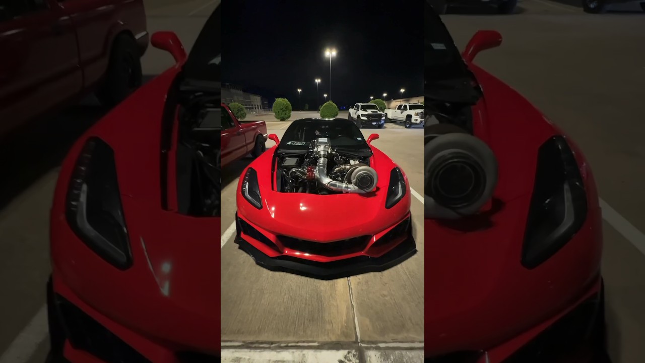 Insane Big Turbo Corvette! 😵