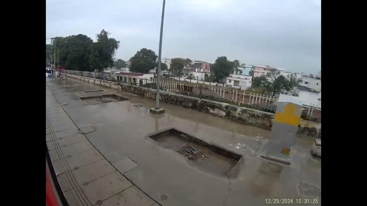 Train Journey to Haridwar | Roorkee Railway Views | Winter 2024 Scenic Ride #haridwar #train #india