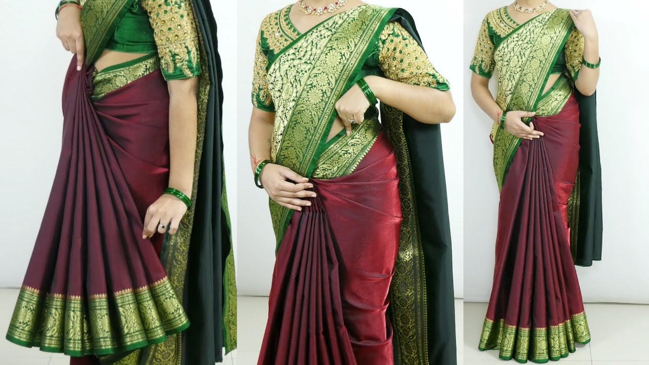 Easiest & Most Elegant Wedding Saree Draping | Perfectly Flattering Look for ANY Body Type #saree