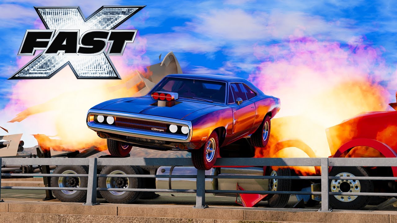 Fast and Furious X Movie Remake | Dom's Dam Jump in BeamNG